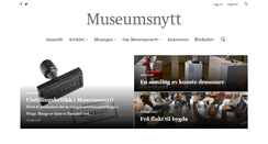Desktop Screenshot of museumsnytt.no