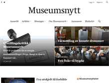 Tablet Screenshot of museumsnytt.no